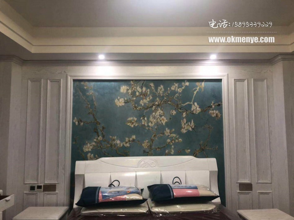 无锡-龙湖滟澜山(美国红橡原木定制,无锡木门厂,护墙板定做,背景墙,实木门,木饰面定制)_07