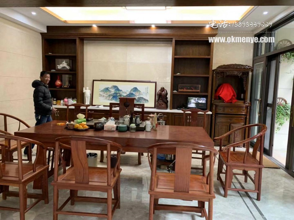 无锡-中海珑玺(美国红橡原木定制,德福木门厂,全屋定制,室内门,楼梯,整体衣柜,护墙板)_08