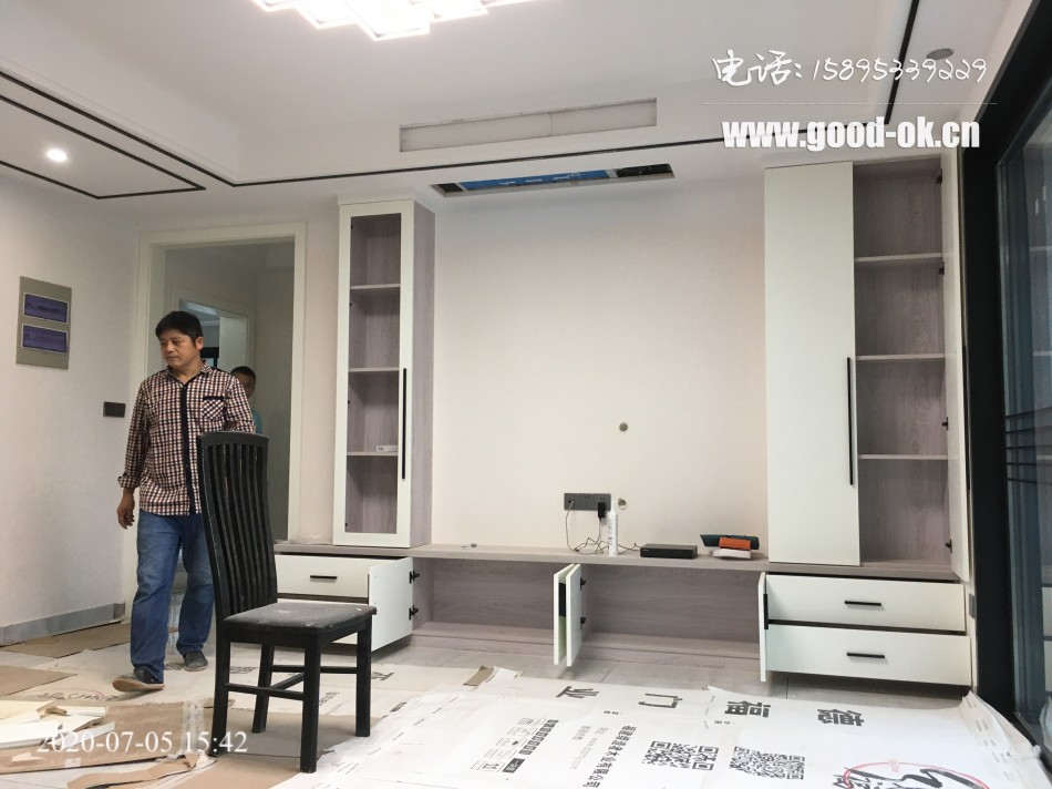 苏州-汇景名苑(全屋定制,实木门,橡胶木室内门,卧室门,衣柜定做,定制橱柜,鞋柜,背景墙,无锡木门厂)_18