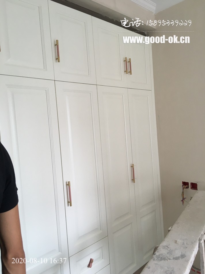 无锡-美新玫瑰大道(德福木门厂,全屋定制,吧台,鞋柜,整体衣柜,雾霾蓝,实木门) (4)