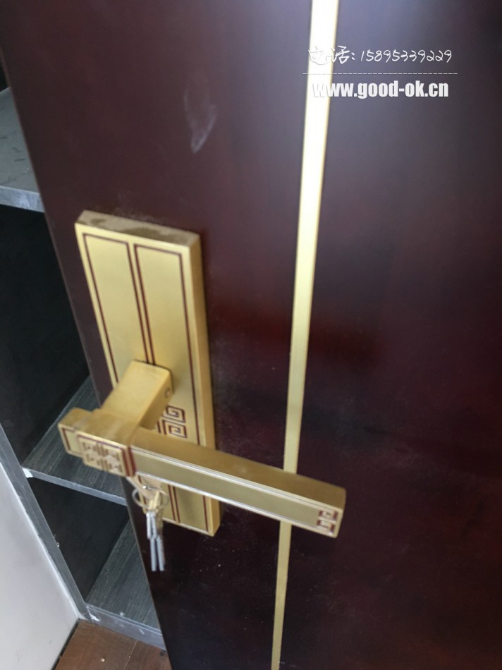 常熟-新中式别墅全屋定制,金属条,屏风花格定制,卧室门,通天门,木饰面定做_07