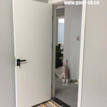 无锡-落霞苑（橡胶木房门定做，纯实木卧室门，白色现代简约木门，门套定制）